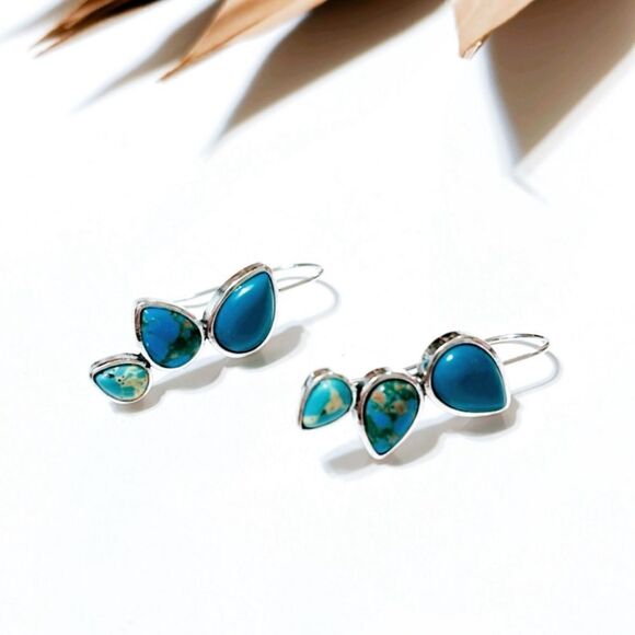 Boho statement earrings S250 - Picture 1 of 3